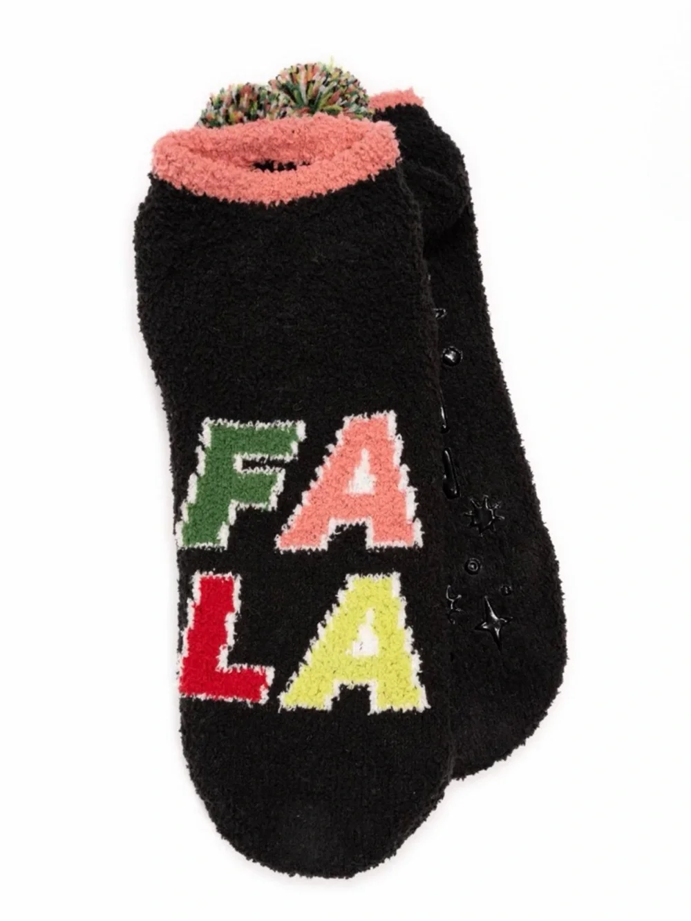 NWT - MUK LUKS Cozy Slipper Sock with Pom.